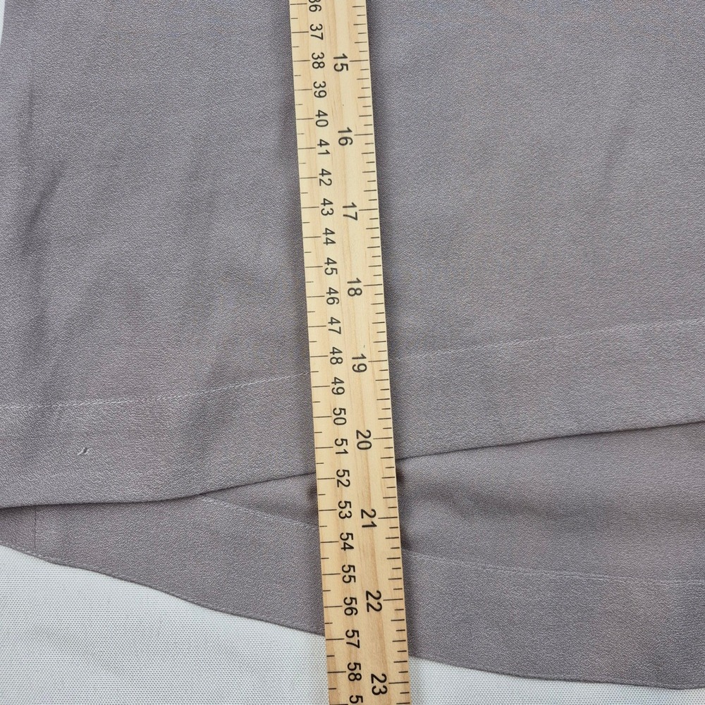 Soft Surroundings Gray Long Bell Sleeve Tunic Top Blouse Womens M Minimalist - Picture 7 of 9